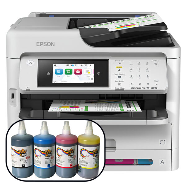 Epson WF-C5890 + طقم  KiRal M53